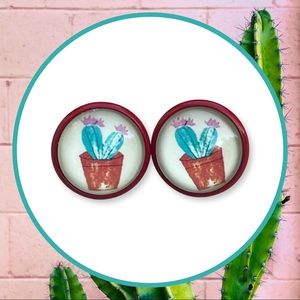 Cactus Stud Earrings